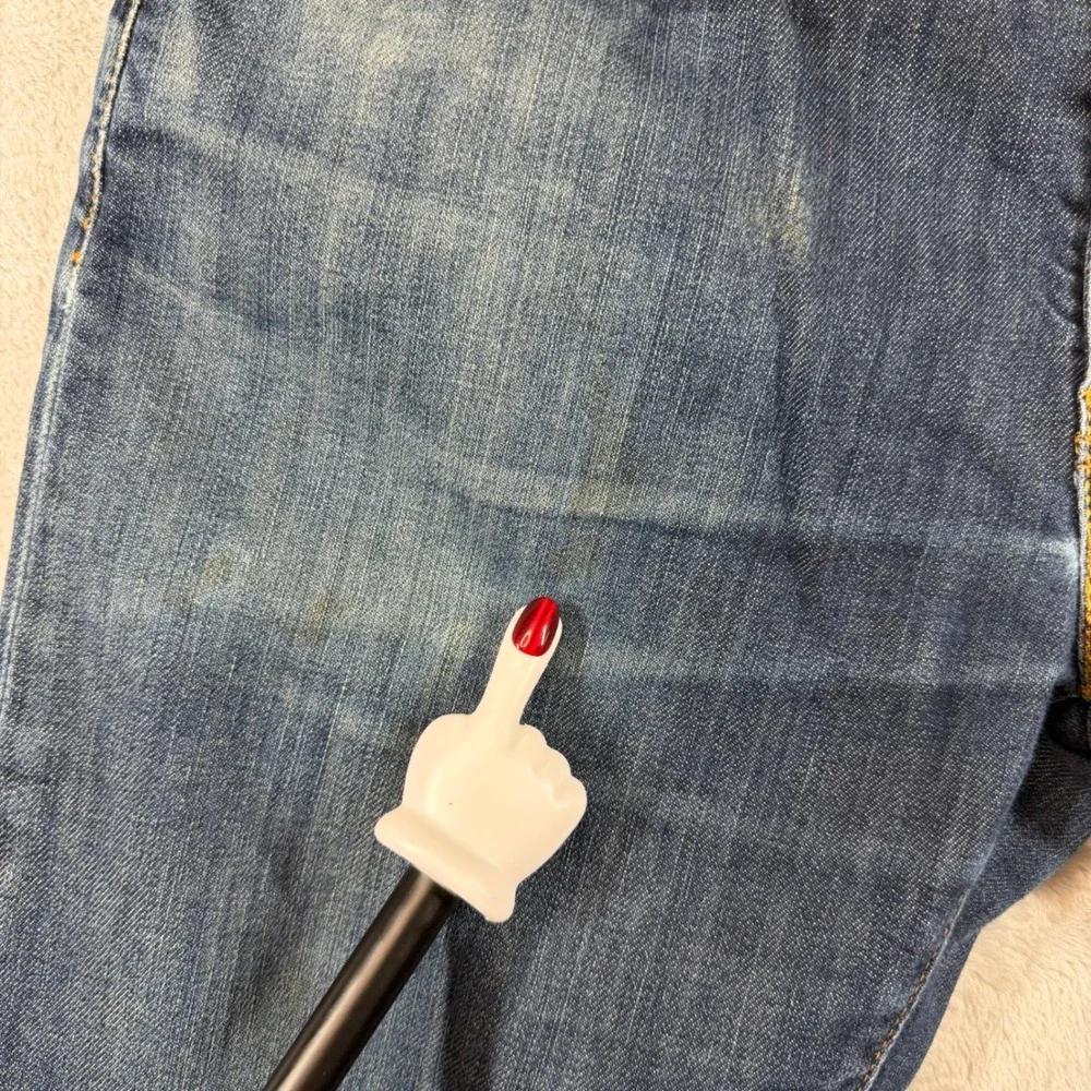 Levis 504 Regular Straight Fit Jeans Mens 31x32 Blue Denim Bought In London